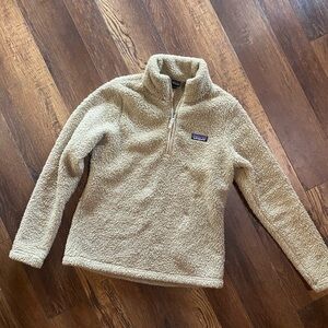 Patagonia Women’s Cream/Tan Quarter-Zip Fleece Pullover